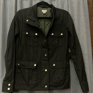 J crew Resin-coated twill field jacket